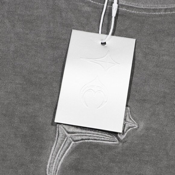 Thug Club Grey Distressed T Shirt With Minimalist Design - Picture 5 of 8